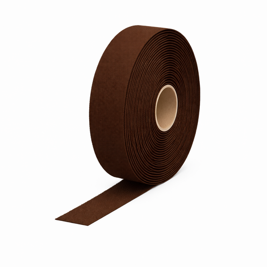 Haakband Naaibaar op rol 25 Meter - Bruin